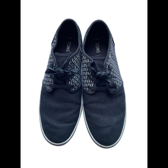 TOMS Carlo Lace up Canvas Sneakers 10.5 - Picture 2 of 7